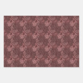Gekleurd Paisley Pattern Red Blue Green Oldfashied Inpakpapier Vel (Voorkant)