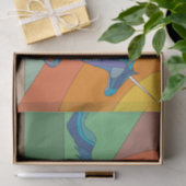 gekleurd papier voor eenhoornweefsel van glas (Geschenk)