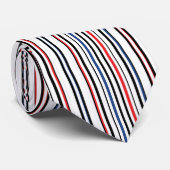 gekleurd patroon met stripes stropdas (Opgerold)