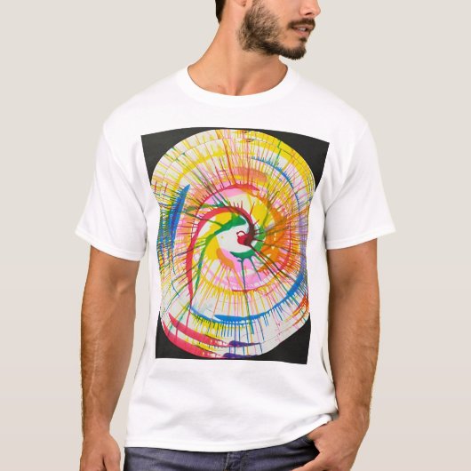 GEKLEURD PINWIEL T-SHIRT (Voorkant)