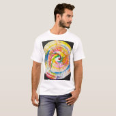 GEKLEURD PINWIEL T-SHIRT (Voorkant volledig)
