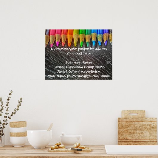  gekleurd poster voor het maken van kunst (Keuken)