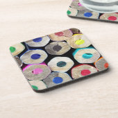 Gekleurd potlood beëindigt kurk Onderzetters (Linkerzijde)