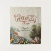 Gekleurd potlood Laat het avontuur beginnen Achter Wandkleed (Voorkant)