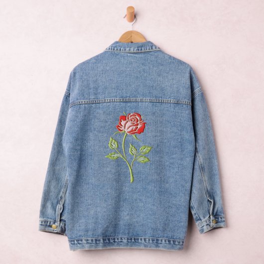 Gekleurd Roos Denim Jacket (Hangar)