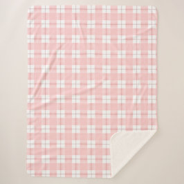 Gekleurd Roze Plaid Sherpa Deken