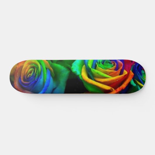 Gekleurd Rozen Skateboard (Horizontaal)