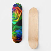 Gekleurd Rozen Skateboard (Voorkant)