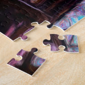 Gekleurd sainte-Chapelle glas in Parijs - Olie Legpuzzel (Zijkant)