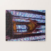 Gekleurd sainte-Chapelle glas in Parijs - Olie Legpuzzel (Horizontaal)