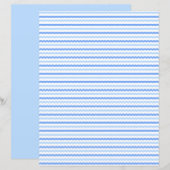gekleurd scrapbookingpapier blauw (Voorkant / Achterkant)