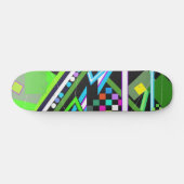 gekleurd skateboard (Horizontaal)