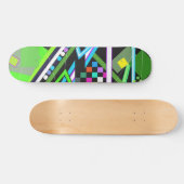 gekleurd skateboard (Horizontaal)