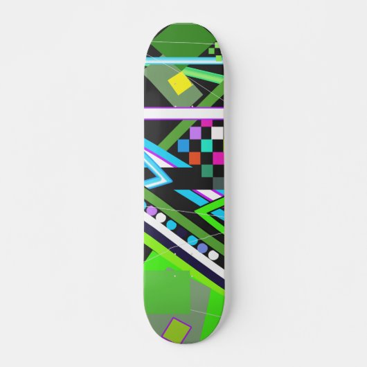 gekleurd skateboard (Voorkant)