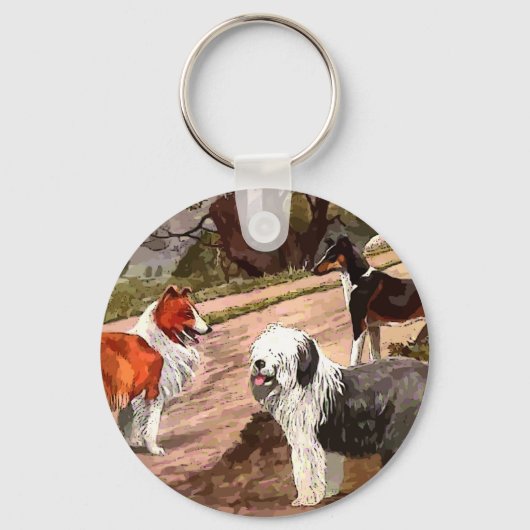 gekleurd Sleutelhanger (Voorkant)