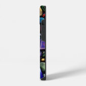 Gekleurd stenen mozaïekpatroon iPhone hoesje (Linkerkant)