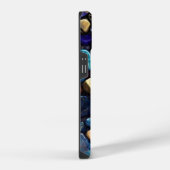 Gekleurd stenen mozaïekpatroon iPhone hoesje (Rechterkant)