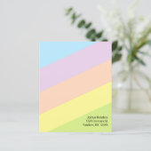  gekleurd vel papier (Staand voorkant)