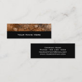 gekleurd visitekaartje van koper, zwart (Voorkant / Achterkant)