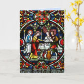 gekleurd wenskaart van de holle unie van glas kaart (Gele Bloem)