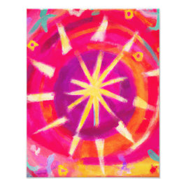 gekleurd wiel foto afdruk