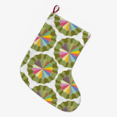 gekleurd wiel grote kerstsok (Voorkant (Hangend))