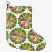 gekleurd wiel grote kerstsok (Voorkant)