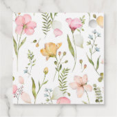Gekleurd Wildflower Floral Baby shower Dank u Bedankjes Labels (Achterkant)