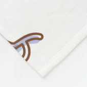 gekleurd zeefpatroon met zeeslepels en vissen v fleece deken (Hoek)