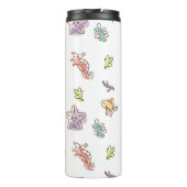 gekleurd zeefpatroon met zeeslepels en vissen v thermosbeker (Achterkant)