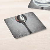 gekleurd zilverspon kartonnen onderzetters (Schuin)