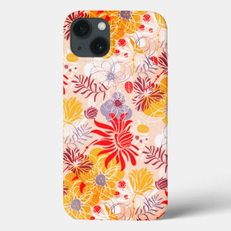 gekleurde abstract bloemen Case-Mate iPhone case