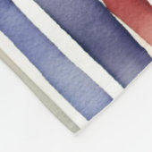 Gekleurde aquarellijnen fleece deken (Hoek)