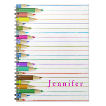 Gekleurde Art potloden aangepaste naam Terug naar