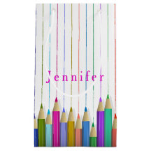 Gekleurde Art potloden Custom Gift Bag Terug naar 