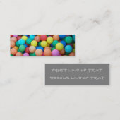 Gekleurde ballen bladwijzer visitekaartje (Voorkant / Achterkant)