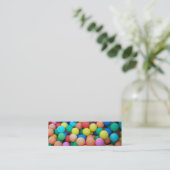 Gekleurde ballen bladwijzer visitekaartje (Staand voorkant)