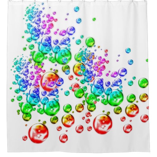 gekleurde bellen douchegordijn (Voorkant)