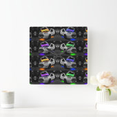 gekleurde bestelwagen vierkante klok (Huis)