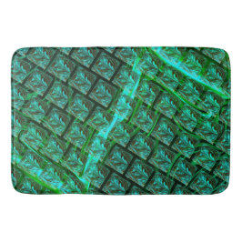 Gekleurde blauwe ogen, gekrabd, wazig afbeelding badmat