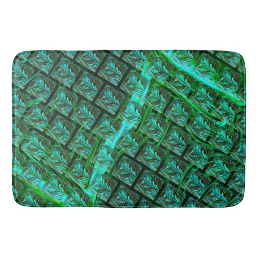 Gekleurde blauwe ogen, gekrabd, wazig afbeelding badmat (Voorkant)