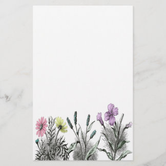 gekleurde bloemen briefpapier