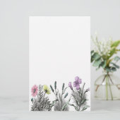 gekleurde bloemen briefpapier (Staand voorkant)