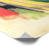 Gekleurde Bloemen (ook bekend als Abstracte Vormen Poster (Hoek)