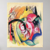 Gekleurde Bloemen (ook bekend als Abstracte Vormen Poster (Voorkant)