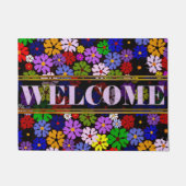 gekleurde bloesems Decoratief Deurtje Deurmat (Voorkant)