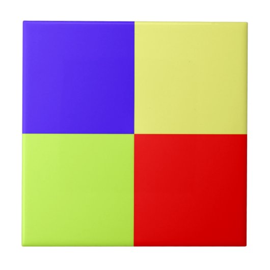 gekleurde blokkunst tegeltje (Voorkant)