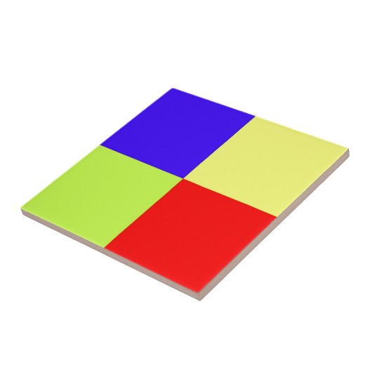 gekleurde blokkunst tegeltje (Zijkant)