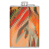 gekleurde breuk met zigzag- of golfeffect heupfles (Achterkant)