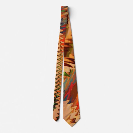 gekleurde breuk met zigzag- of golfeffect stropdas (Achterkant)